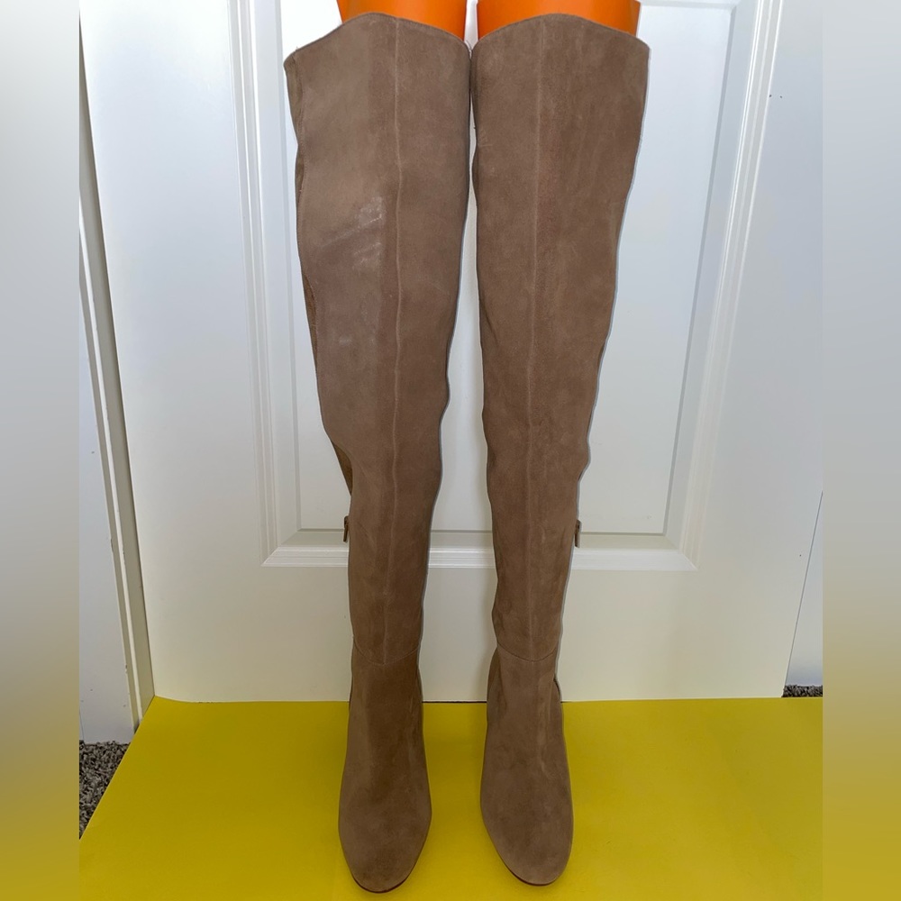Vince Camuto Beige Suede Boots. Size 8.5 - Picture 2 of 11